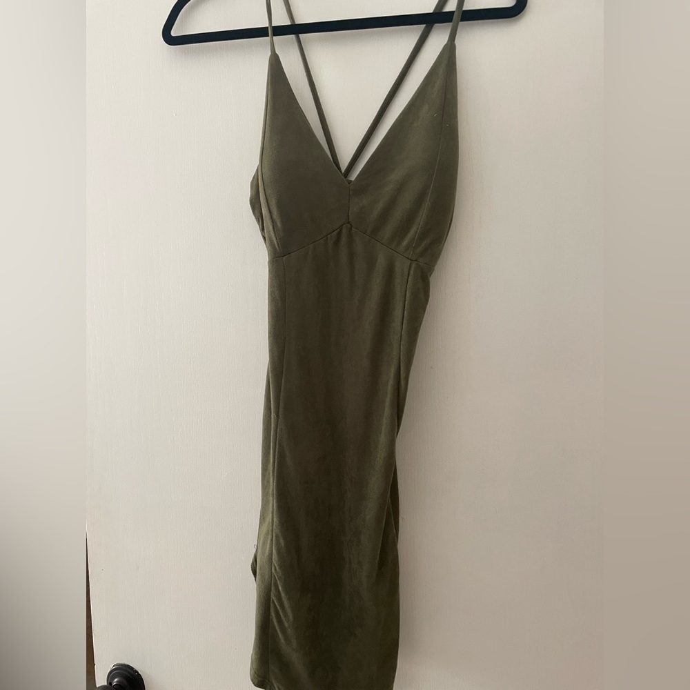 Suede dress